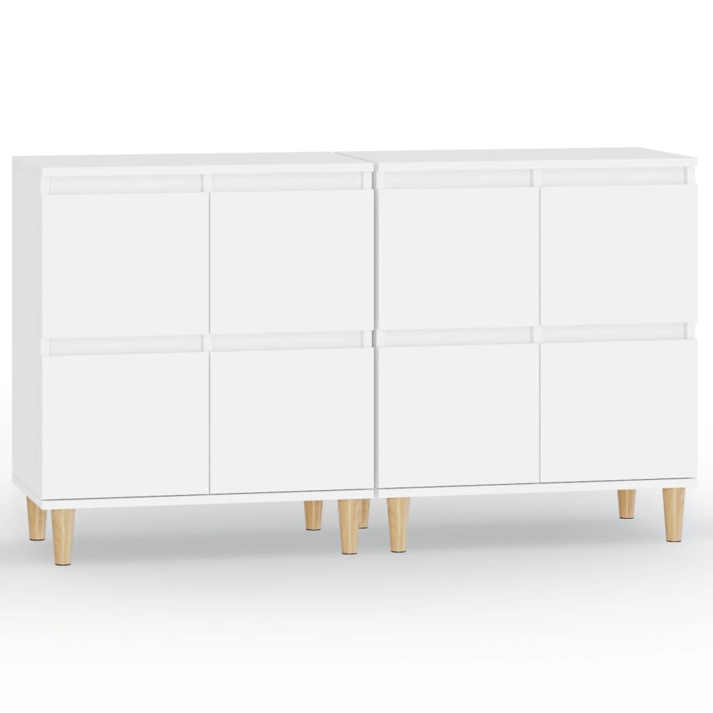 Komode 2 kom bijele 60 x 35 x 70 cm od konstruiranog drva