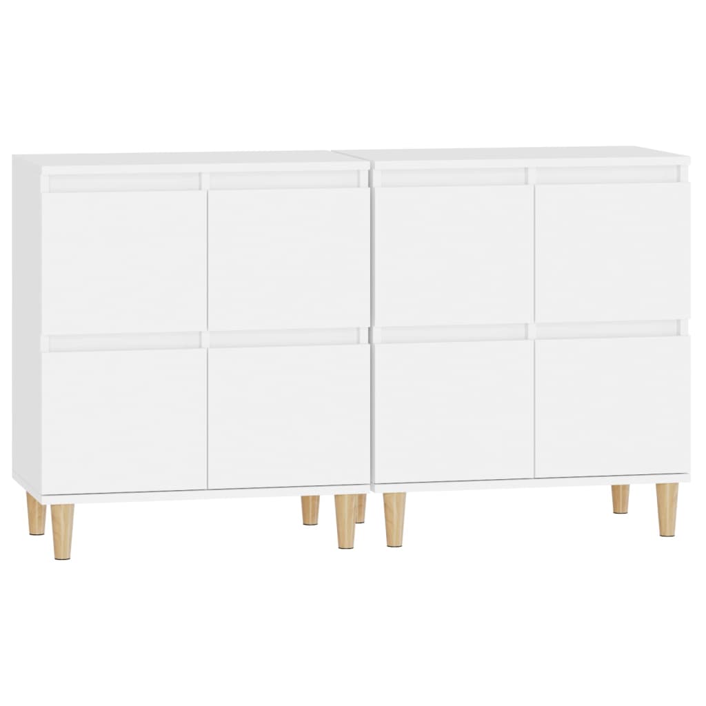 Komode 2 kom bijele 60 x 35 x 70 cm od konstruiranog drva