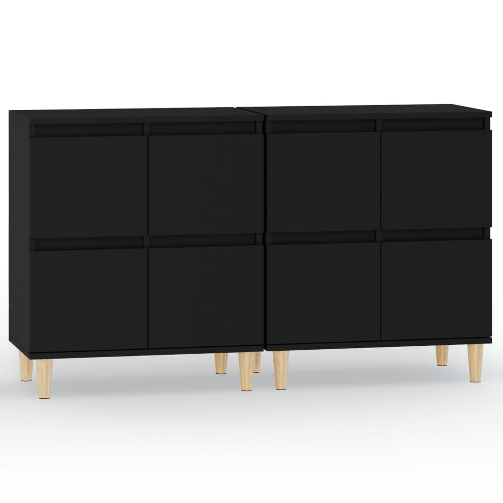 Komode 2 kom crne 60x35x70 cm od konstruiranog drva