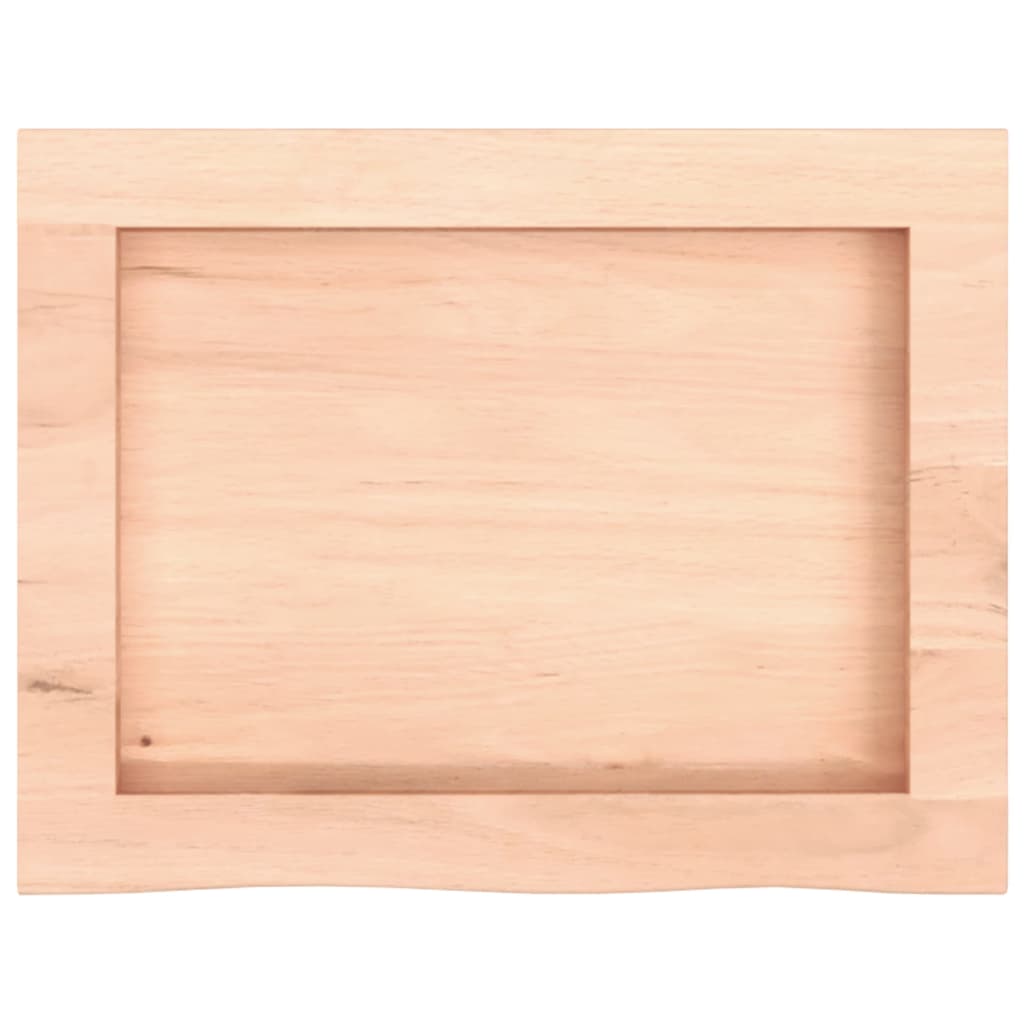Kupaonska radna ploča 40x30x(2-6) cm netretirano masivno drvo