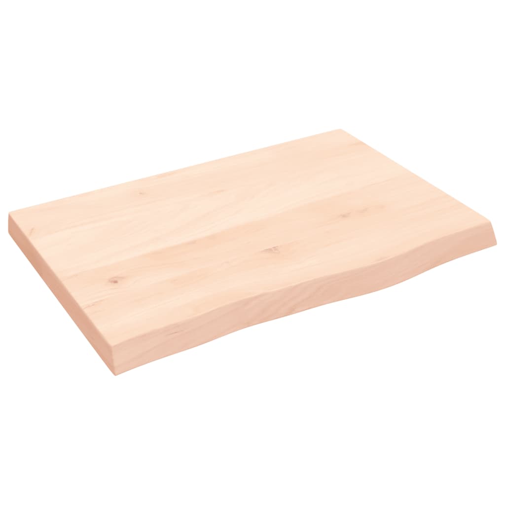 Kupaonska radna ploča 60x40x(2-4) cm netretirano masivno drvo