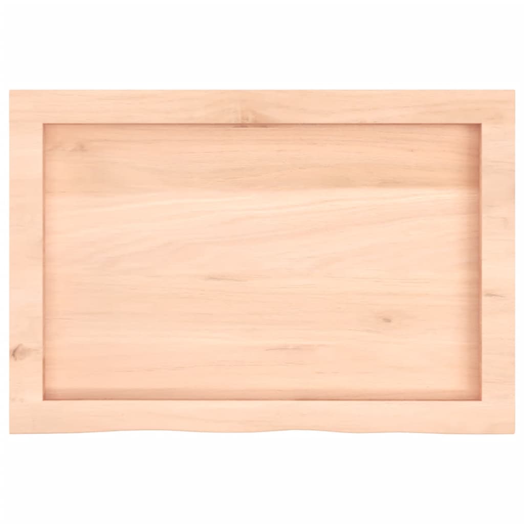 Kupaonska radna ploča 60x40x(2-4) cm netretirano masivno drvo