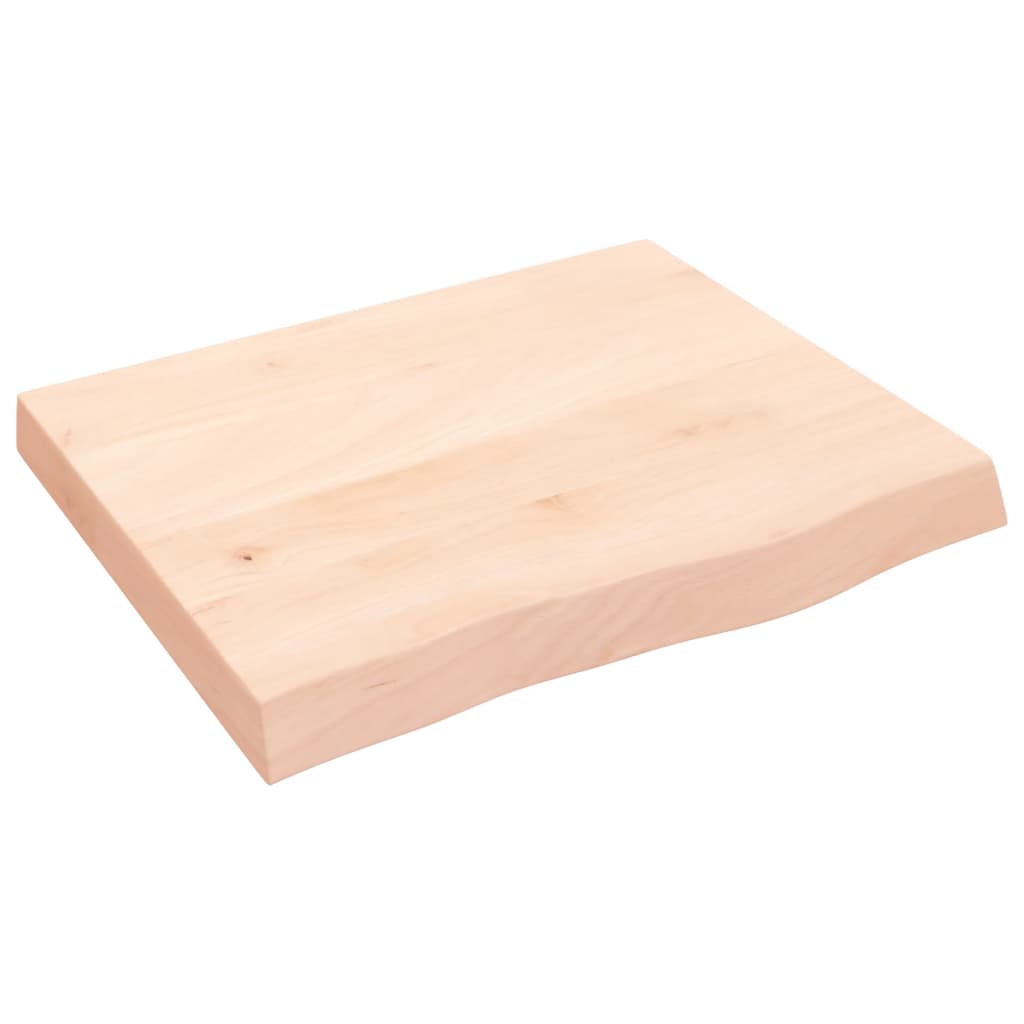 Kupaonska radna ploča 60x50x(2-6) cm netretirano masivno drvo