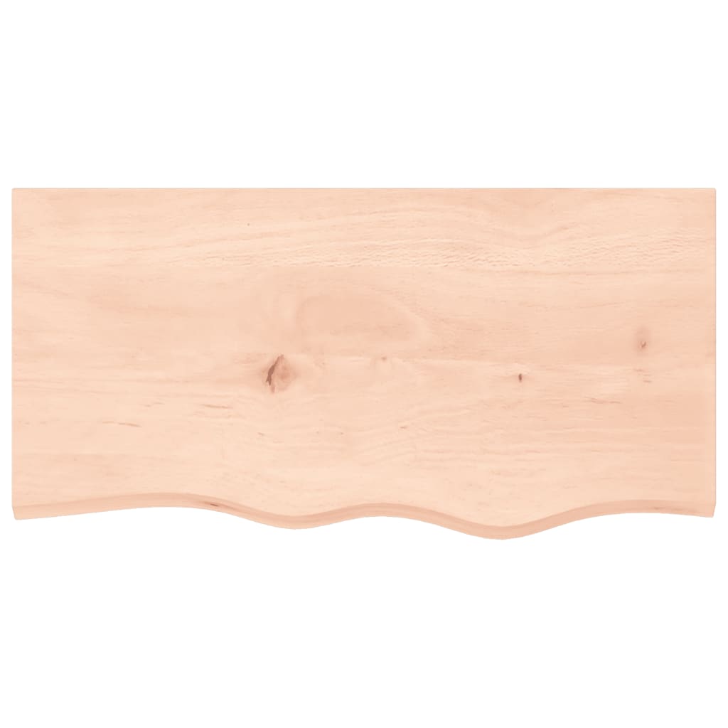 Kupaonska radna ploča 80x40x2 cm netretirano masivno drvo