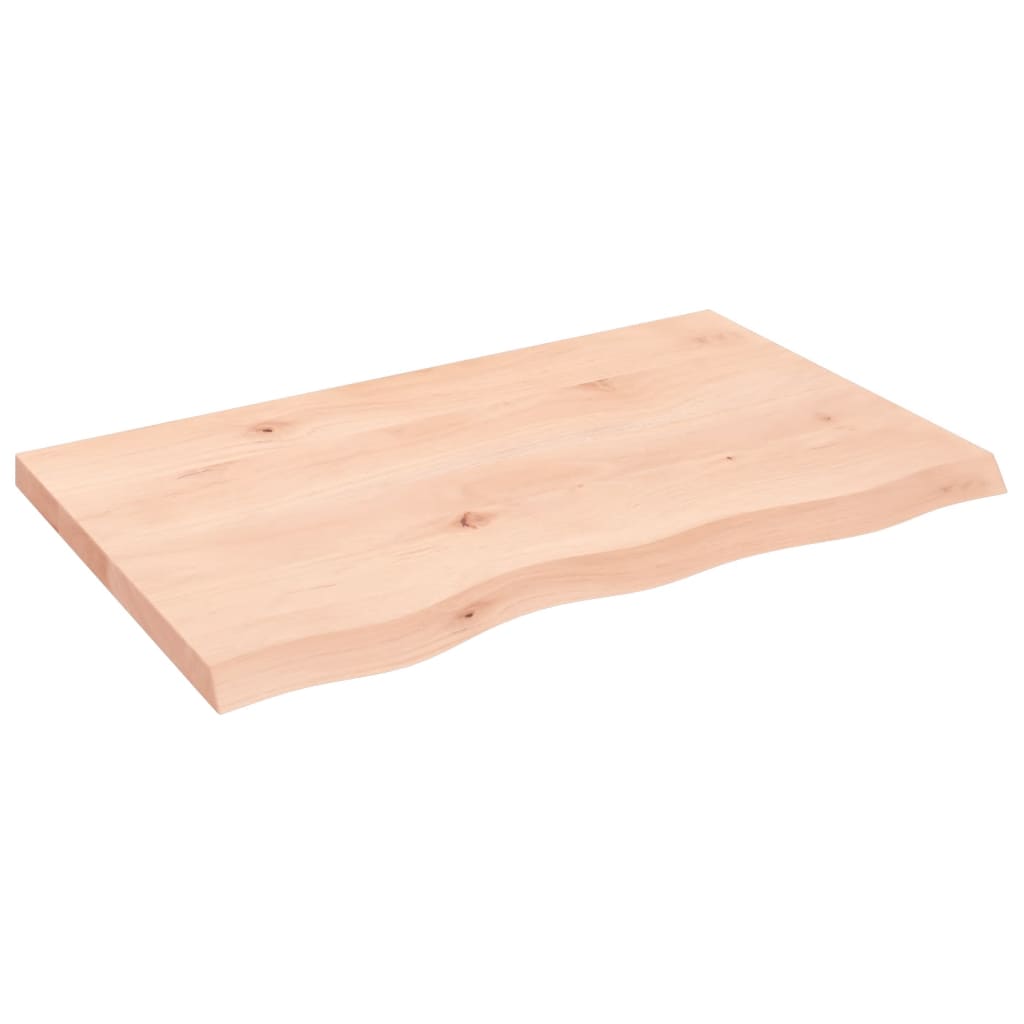 Kupaonska radna ploča 80x50x(2-4) cm netretirano masivno drvo