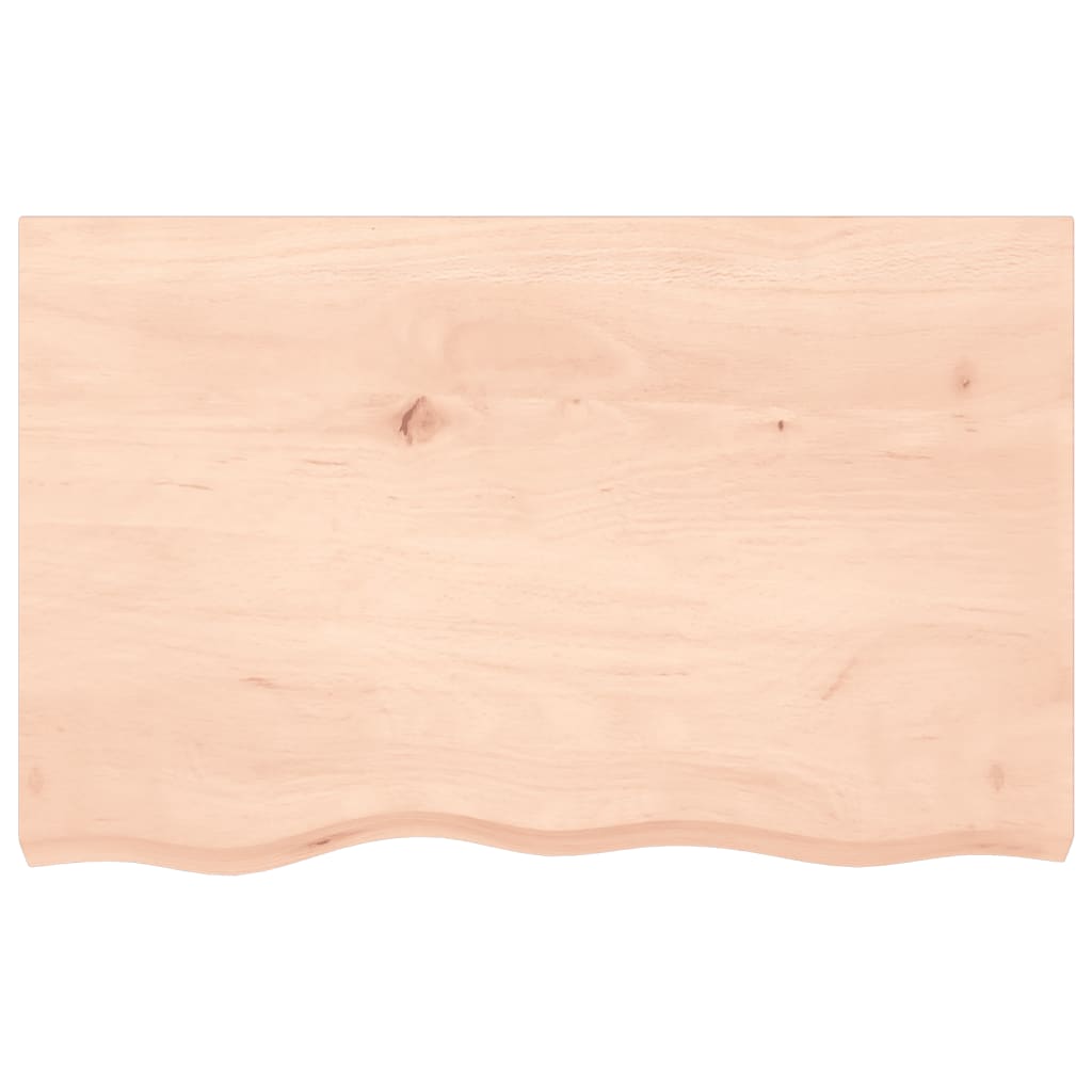 Kupaonska radna ploča 80x50x(2-4) cm netretirano masivno drvo