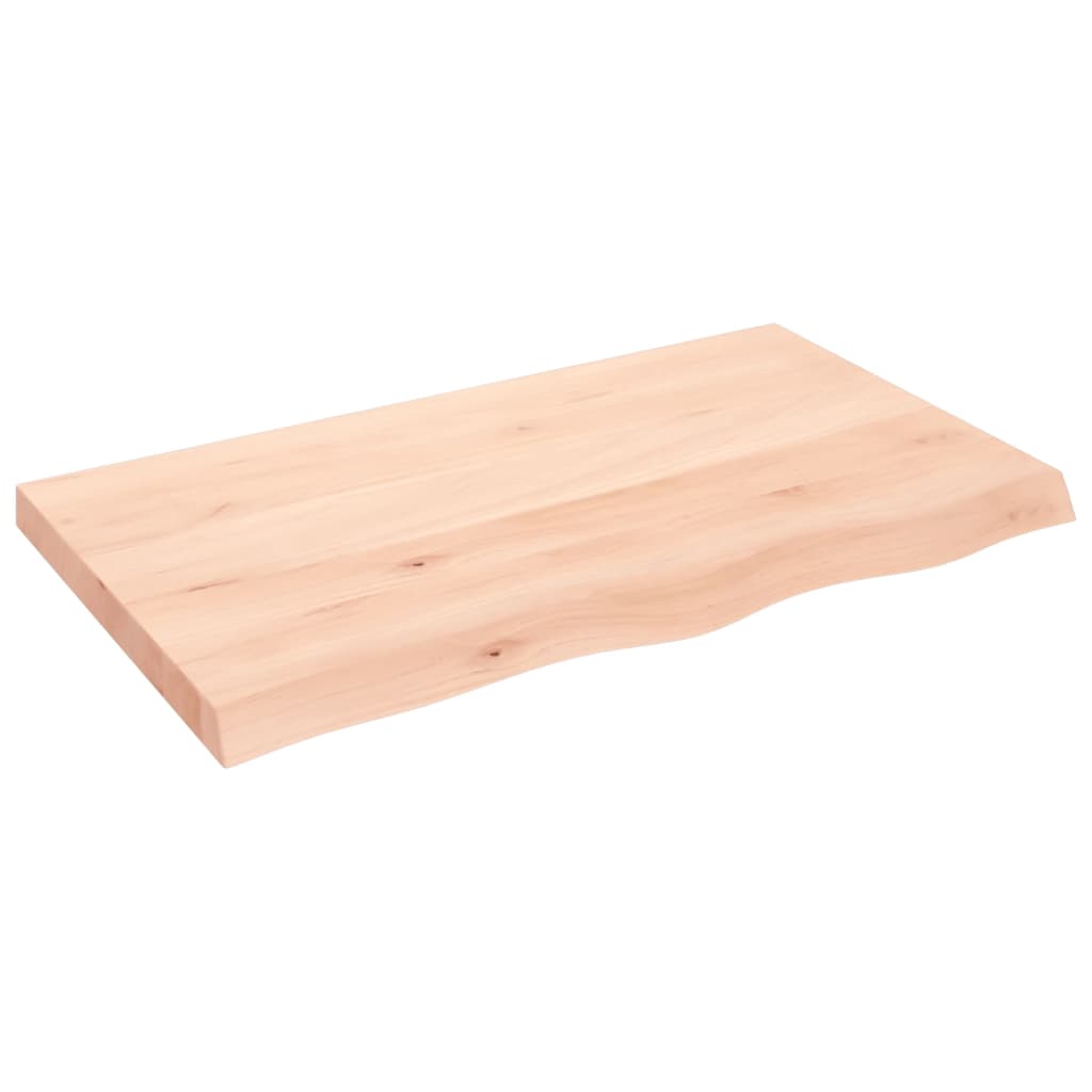 Kupaonska radna ploča 100x60x(2-6) cm netretirano masivno drvo