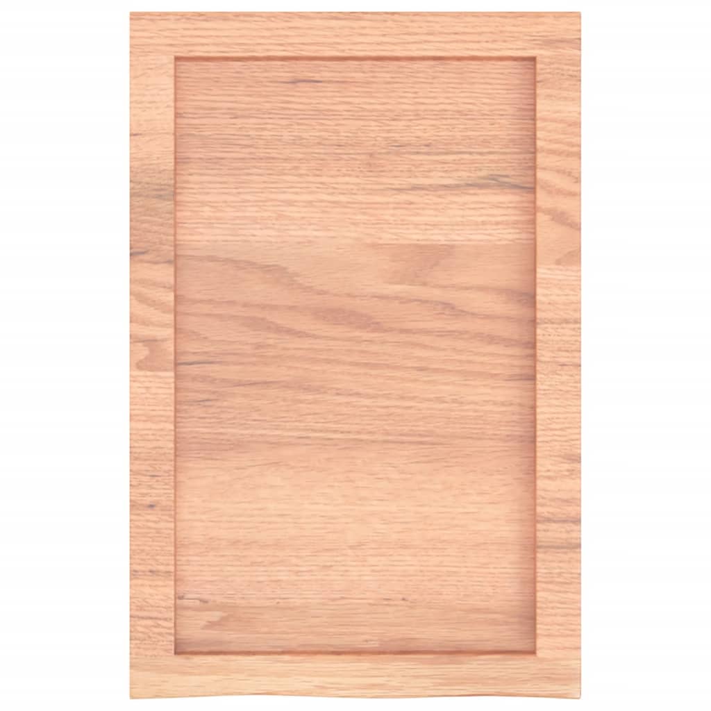 Kupaonska radna ploča svjetlosmeđa 40x60x(2-4) cm masivno drvo
