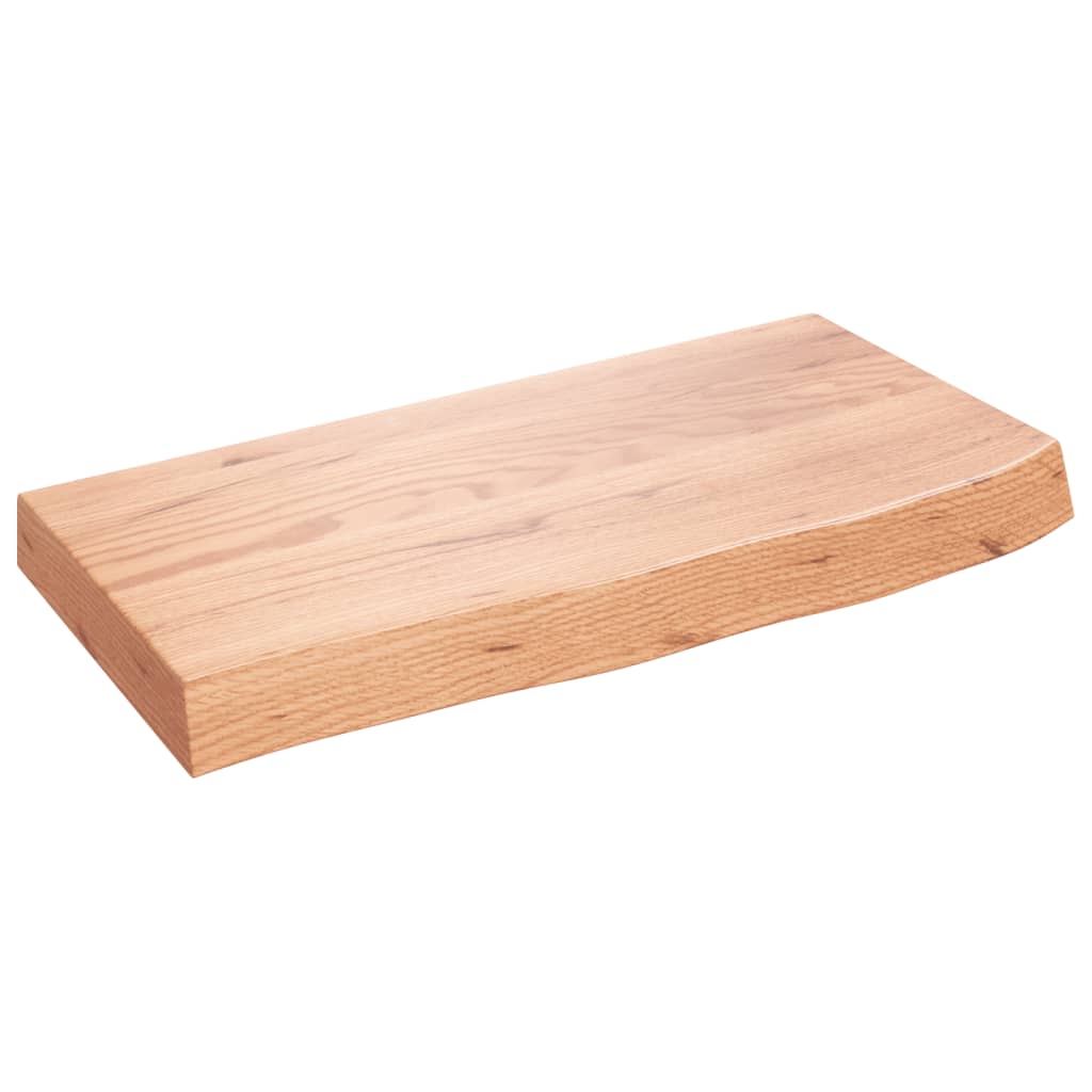 Kupaonska radna ploča svjetlosmeđa 60x30x(2-6) cm masivno drvo