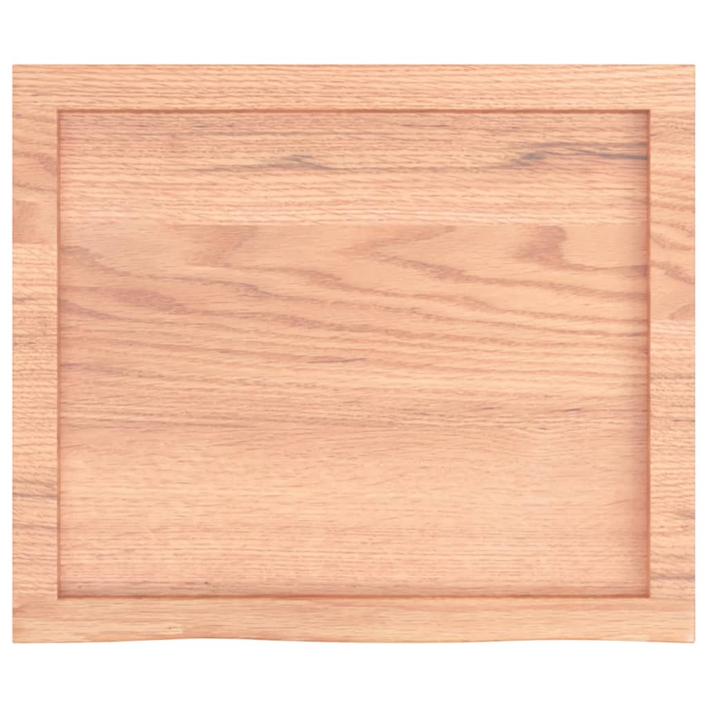 Kupaonska radna ploča svjetlosmeđa 60x50x(2-6) cm masivno drvo