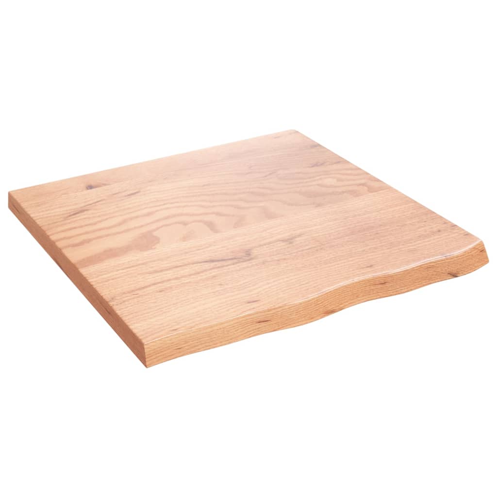 Kupaonska radna ploča svjetlosmeđa 60x60x(2-4) cm masivno drvo