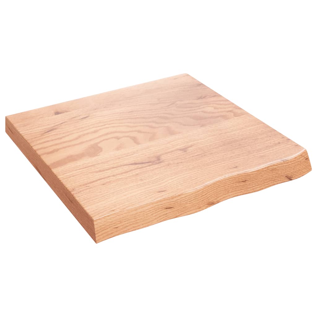 Kupaonska radna ploča svjetlosmeđa 60x60x(2-6) cm masivno drvo