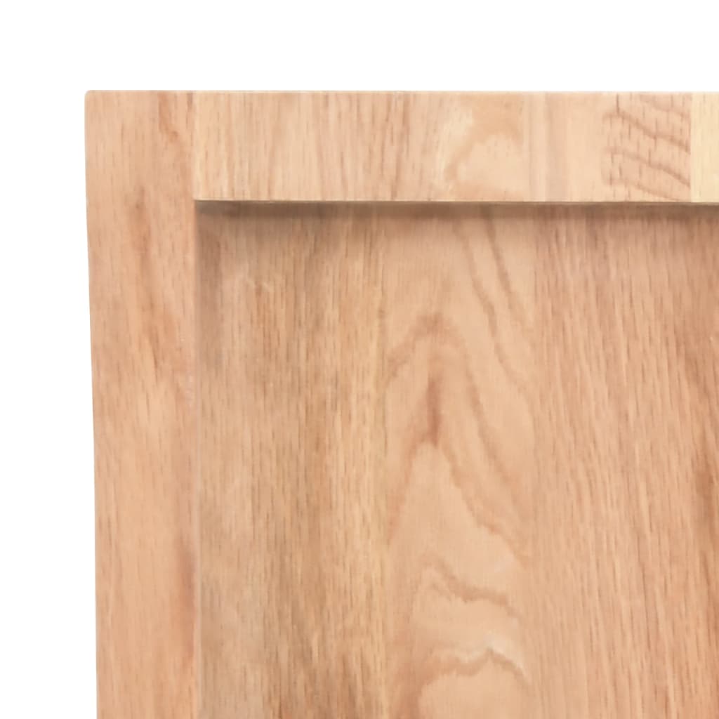 Kupaonska radna ploča svjetlosmeđa 100x60x(2-6) cm masivno drvo
