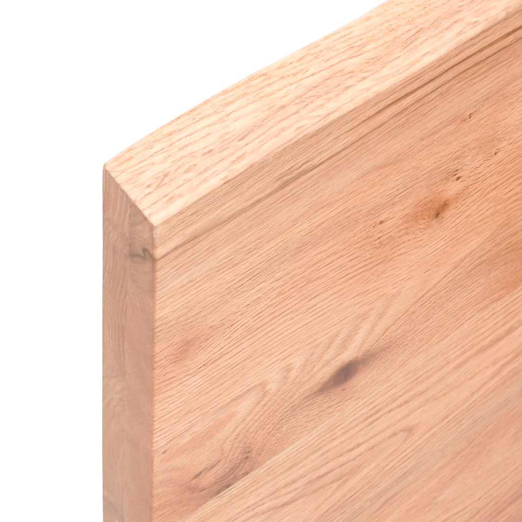 Kupaonska radna ploča svjetlosmeđa 160x40x(2-4) cm masivno drvo