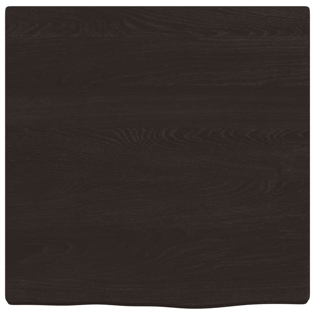 Kupaonska radna ploča tamnosmeđa 40x40x(2-4) cm tretirano drvo