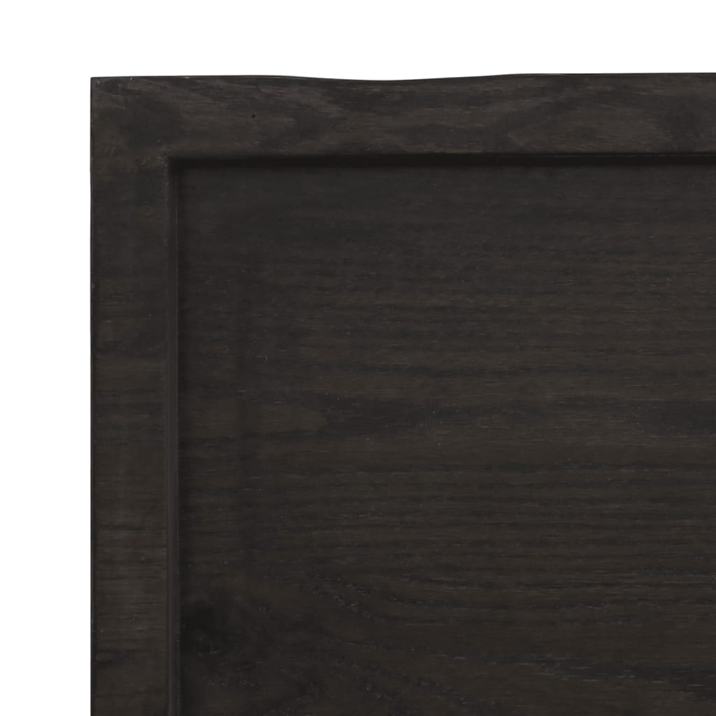 Kupaonska radna ploča tamnosmeđa 40x50x(2-4) cm tretirano drvo