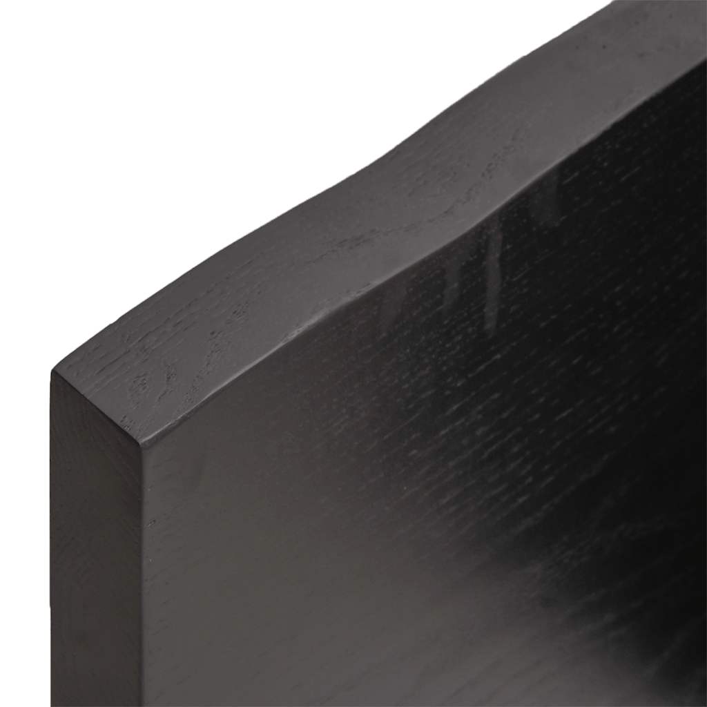 Kupaonska radna ploča tamnosmeđa 140x50x(2-4) cm tretirano drvo