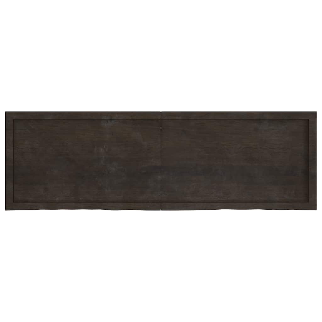 Kupaonska radna ploča tamnosmeđa 160x50x(2-4) cm tretirano drvo
