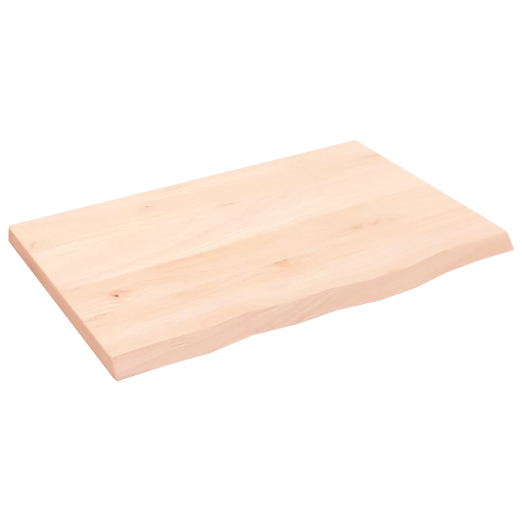Stolna ploča 60 x 40 x 2 cm od netretirane masivne hrastovine