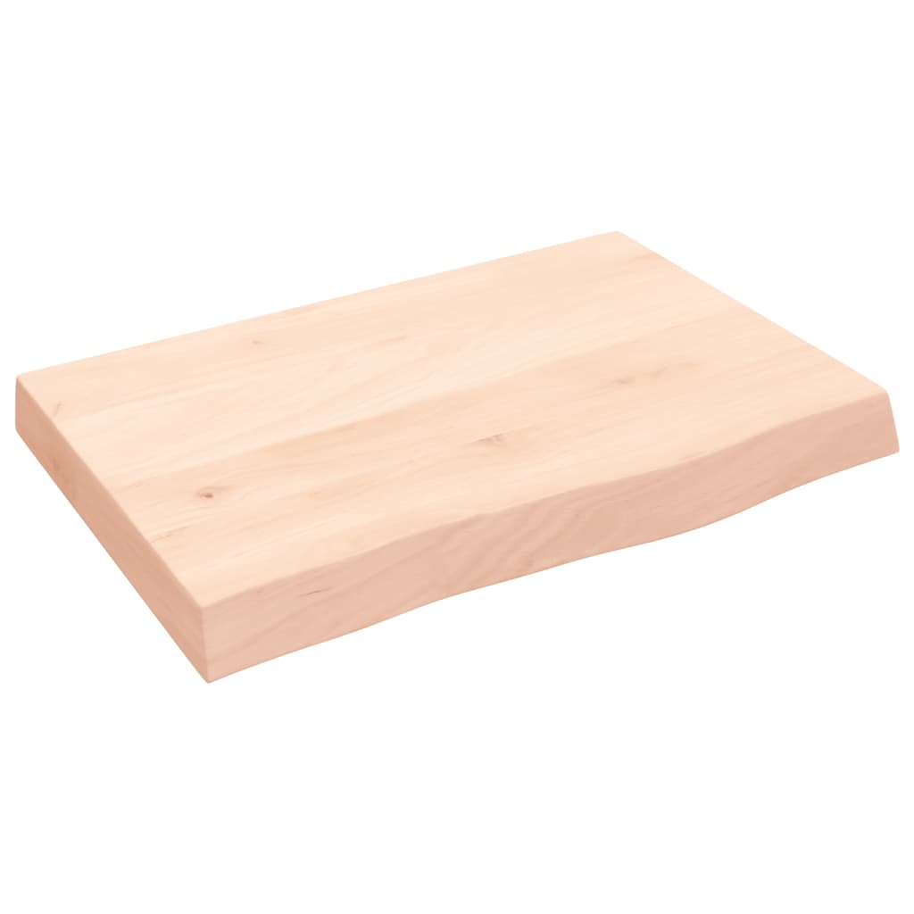 Stolna ploča 60x40x(2-6) cm od netretirane masivne hrastovine