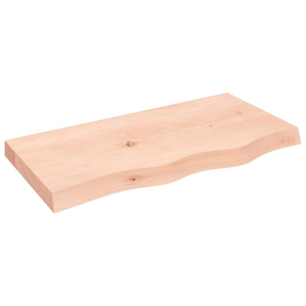 Stolna ploča 80x40x(2-6) cm od netretirane masivne hrastovine