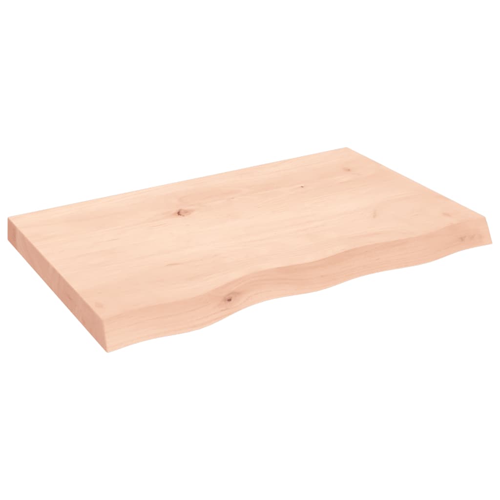 Stolna ploča 80x50x(2-6) cm od netretirane masivne hrastovine