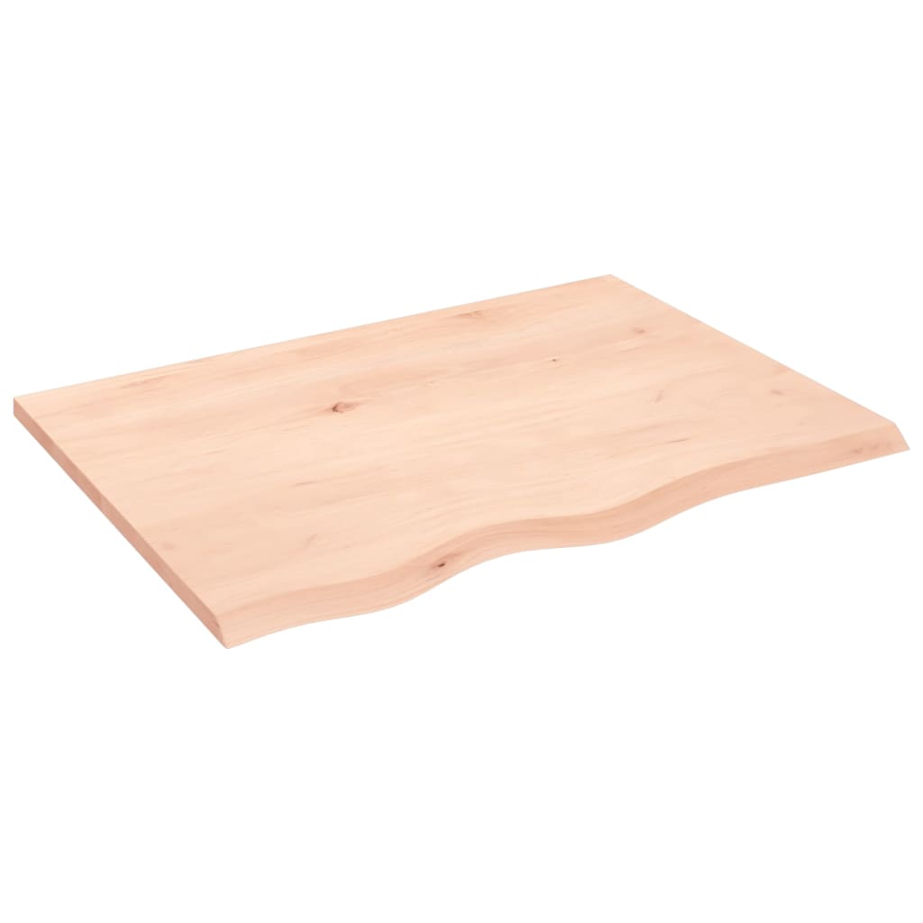 Stolna ploča 80 x 60 x 2 cm od netretirane masivne hrastovine