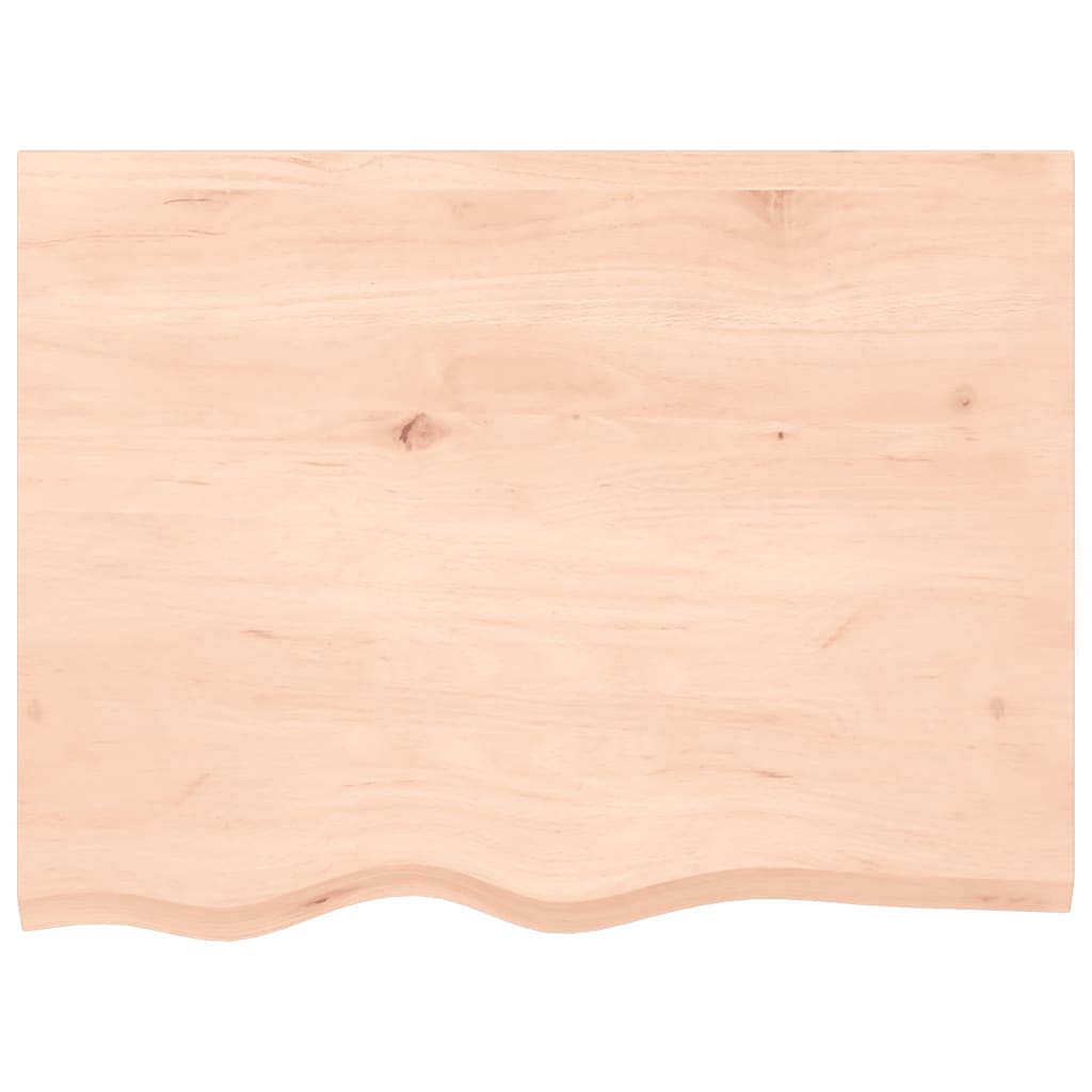 Stolna ploča 80 x 60 x 2 cm od netretirane masivne hrastovine