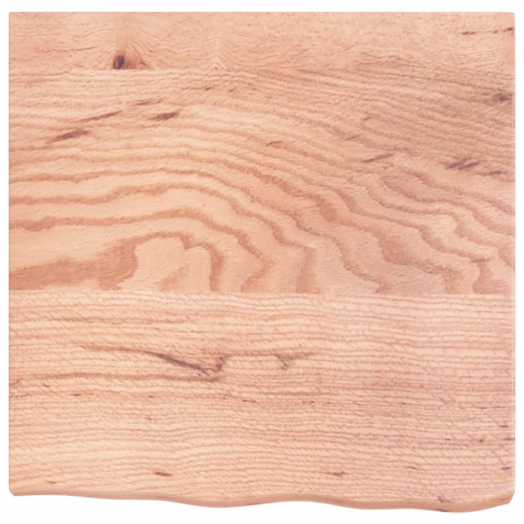 Stolna ploča svjetlosmeđa 60x60x(2-6) cm tretirana hrastovina