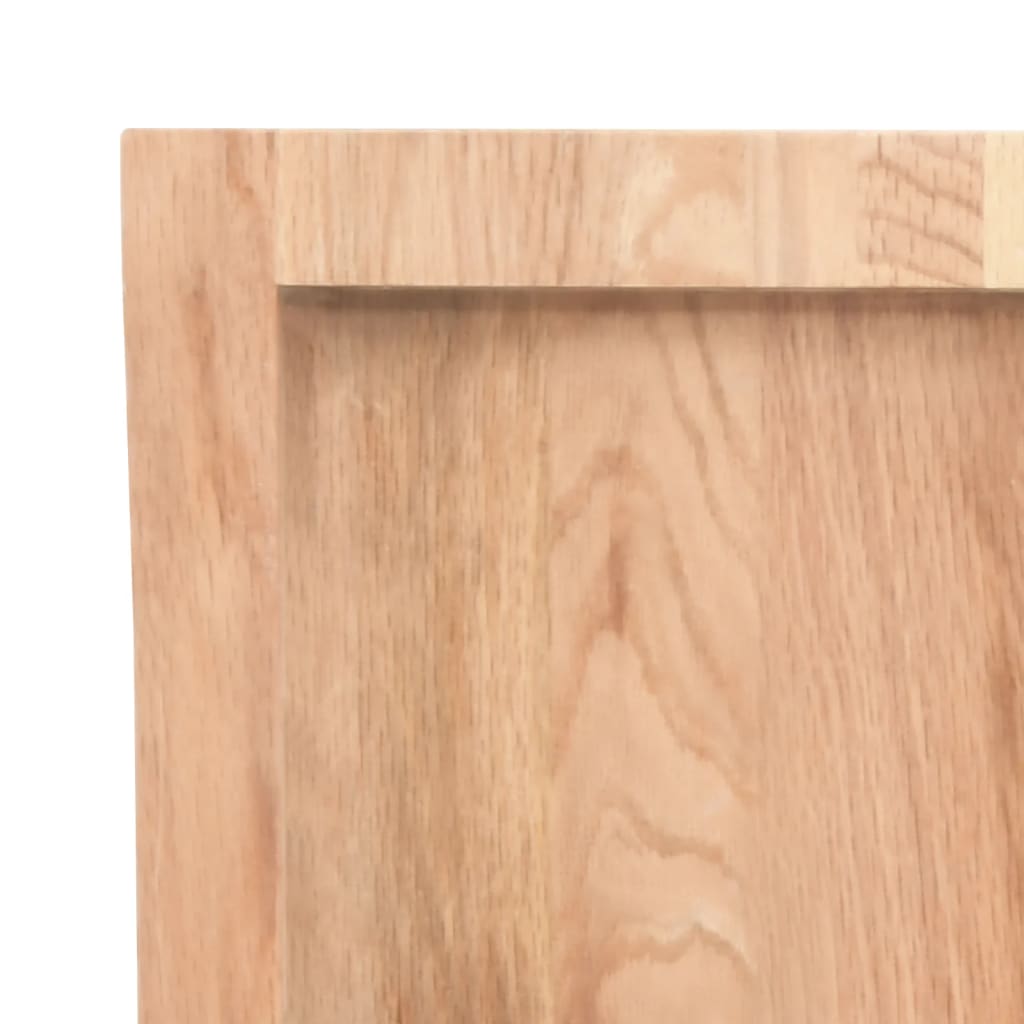 Stolna ploča svjetlosmeđa 80x60x(2-6) cm tretirana hrastovina