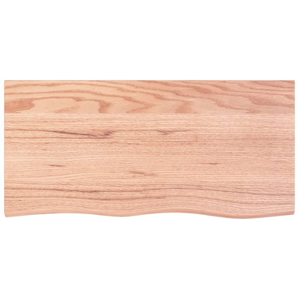 Stolna ploča svjetlosmeđa 100x50x(2-4) cm tretirana hrastovina