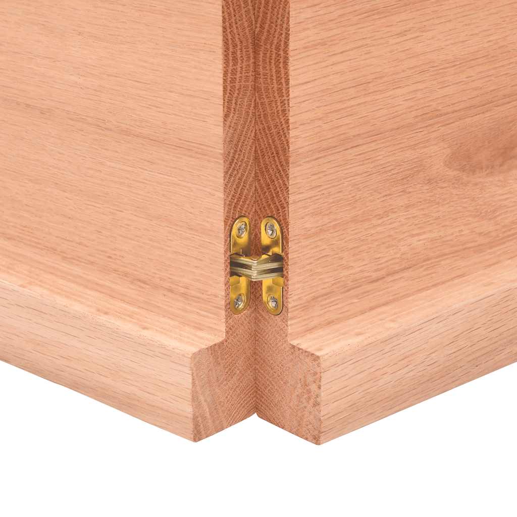 Stolna ploča svjetlosmeđa 120x60x(2-4) cm tretirana hrastovina