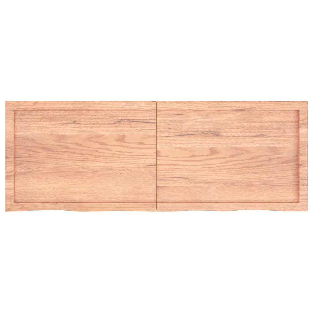 Stolna ploča svjetlosmeđa 140x50x(2-6) cm tretirana hrastovina
