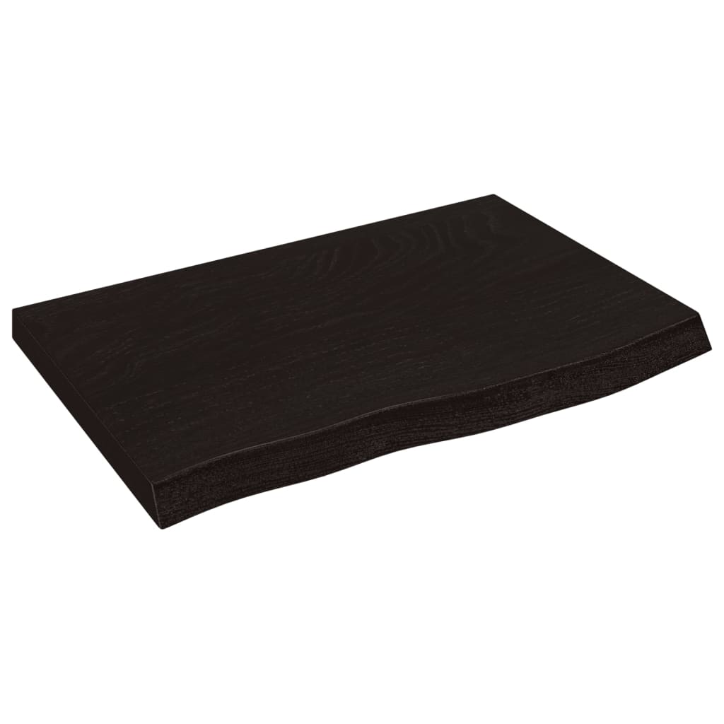 Stolna ploča tamnosiva 60x40x(2-4) cm obrađena masivna hrast