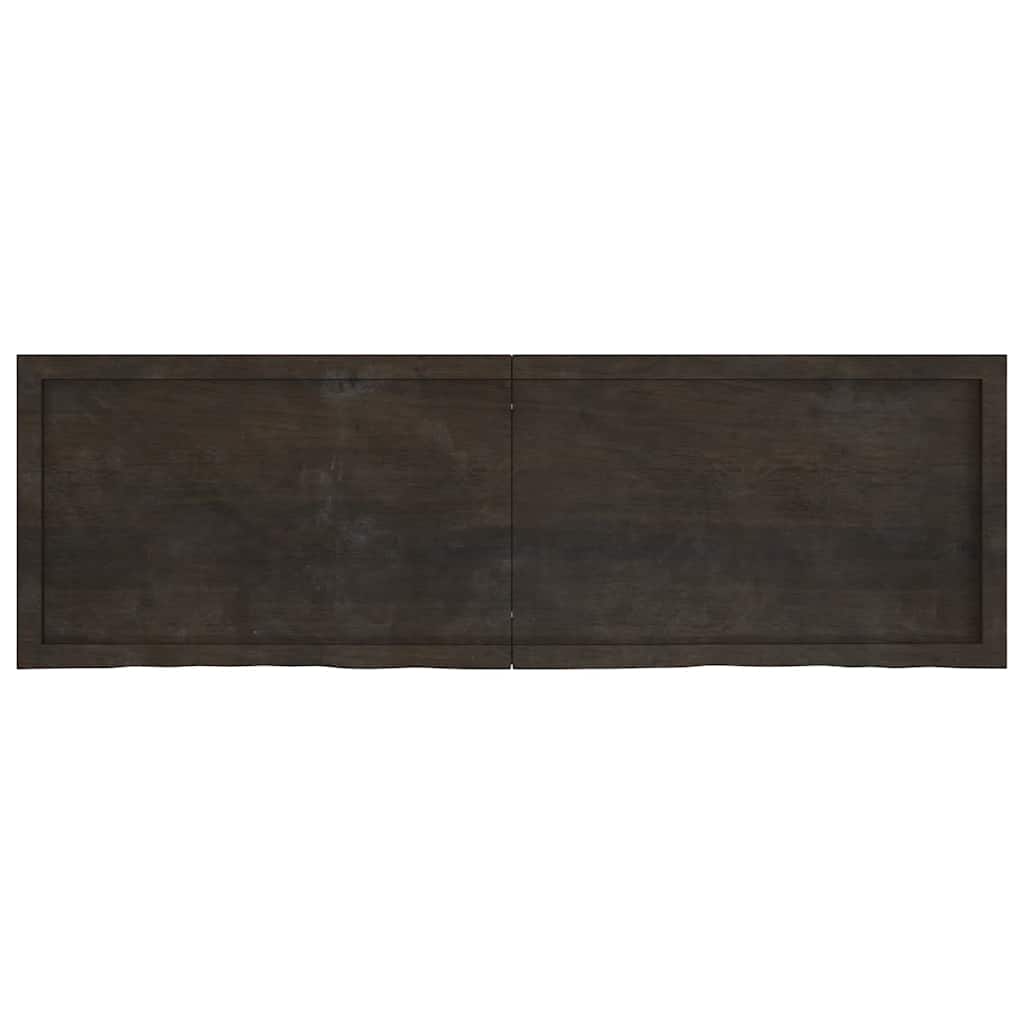 Stolna ploča tamnosmeđa 160x50x(2-4) cm obrađena masivna hrast