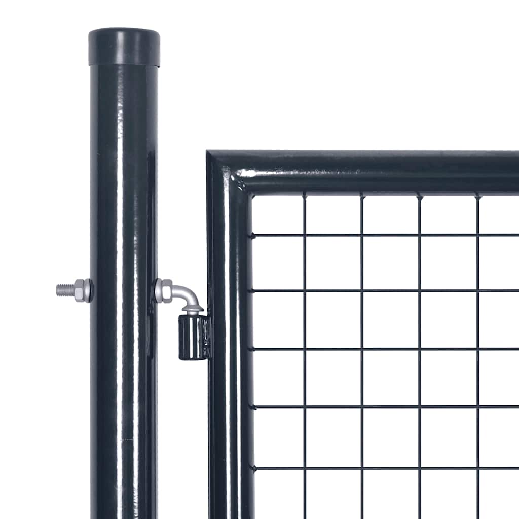 Mrežasta vrtna vrata antracit 350x125 cm pocinčani čelik