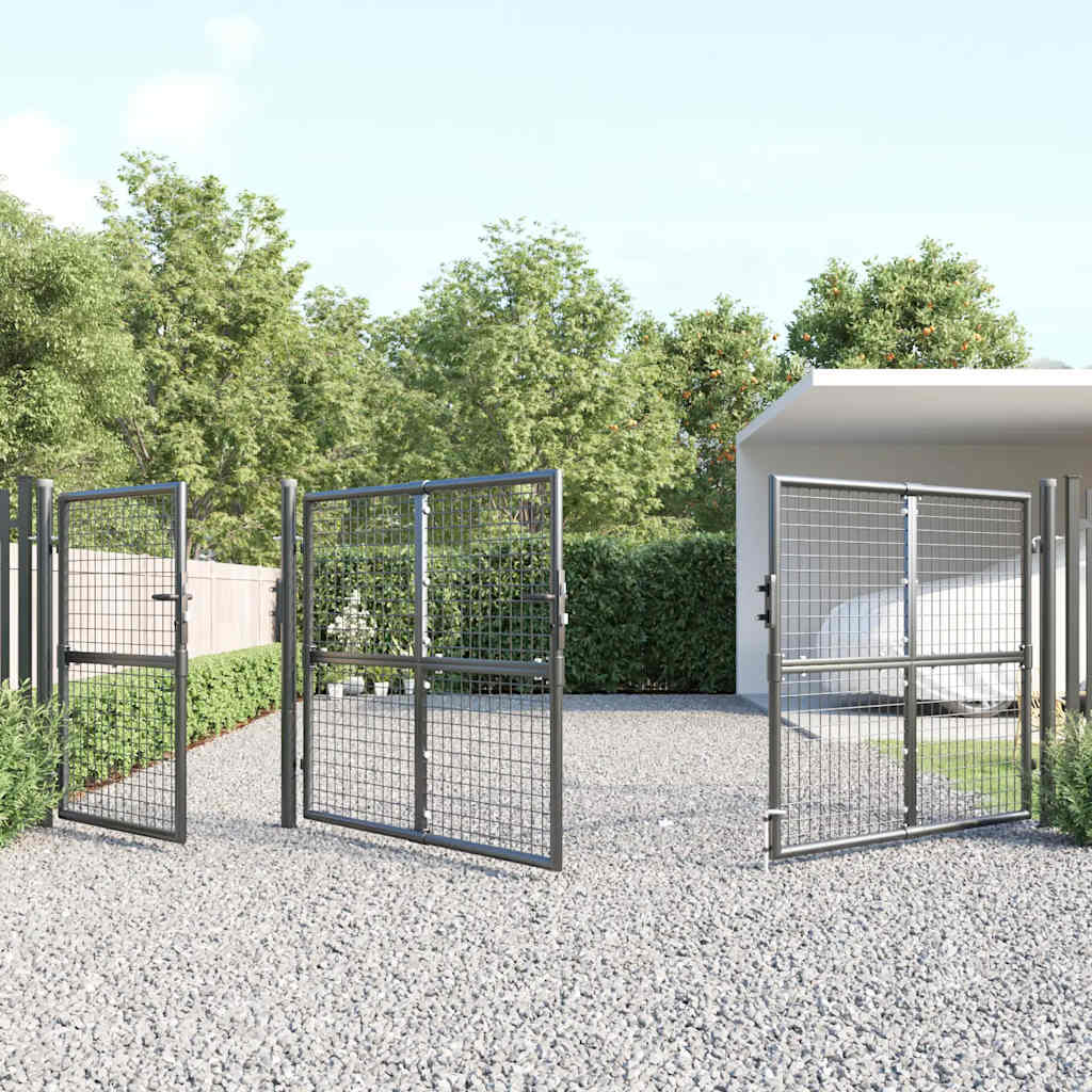 Mrežasta vrtna vrata antracit 400x125 cm pocinčani čelik