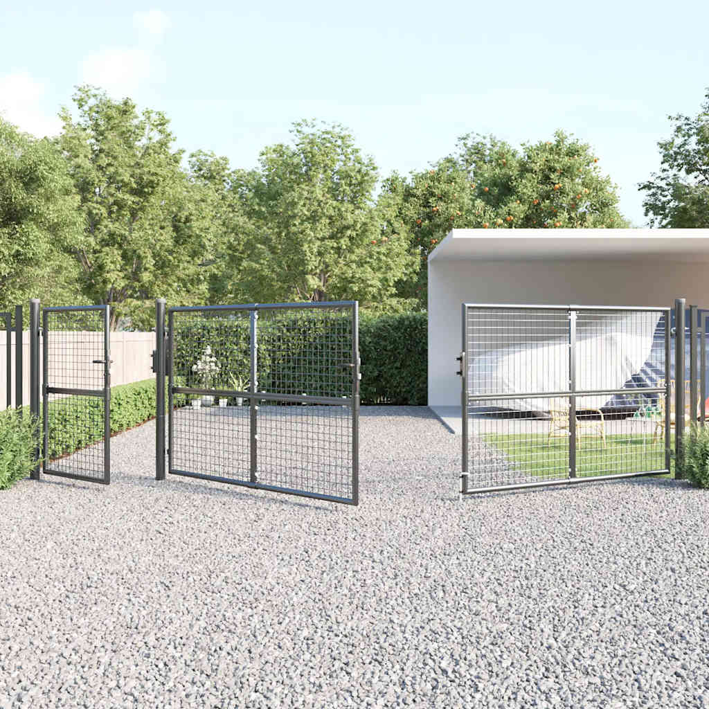 Mrežasta vrtna vrata antracit 500x125 cm pocinčani čelik