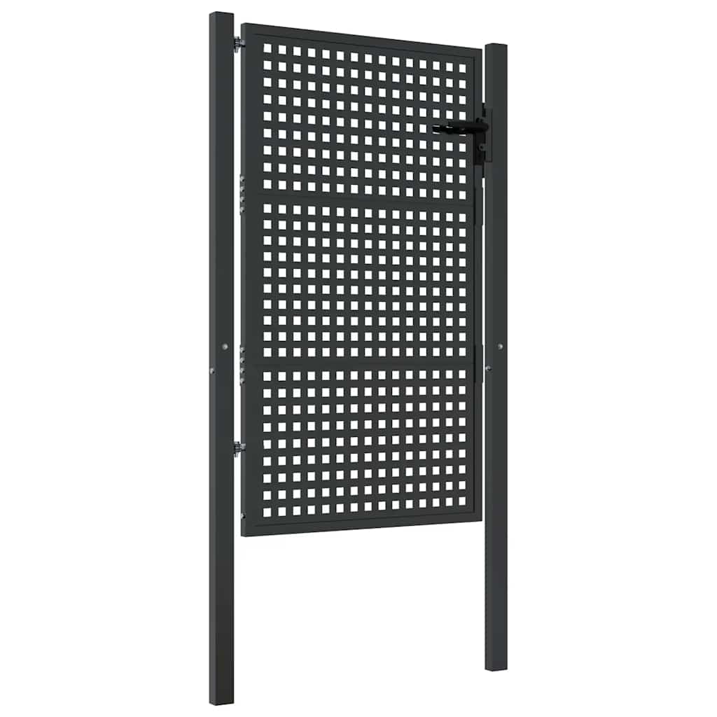Vrtna vrata antracit 100x150 cm čelik