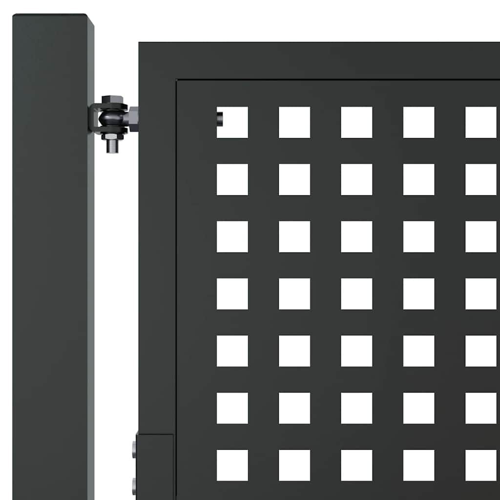 Vrtna vrata antracit 100x200 cm čelik