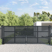Vrtna vrata antracit 400x150 cm čelik