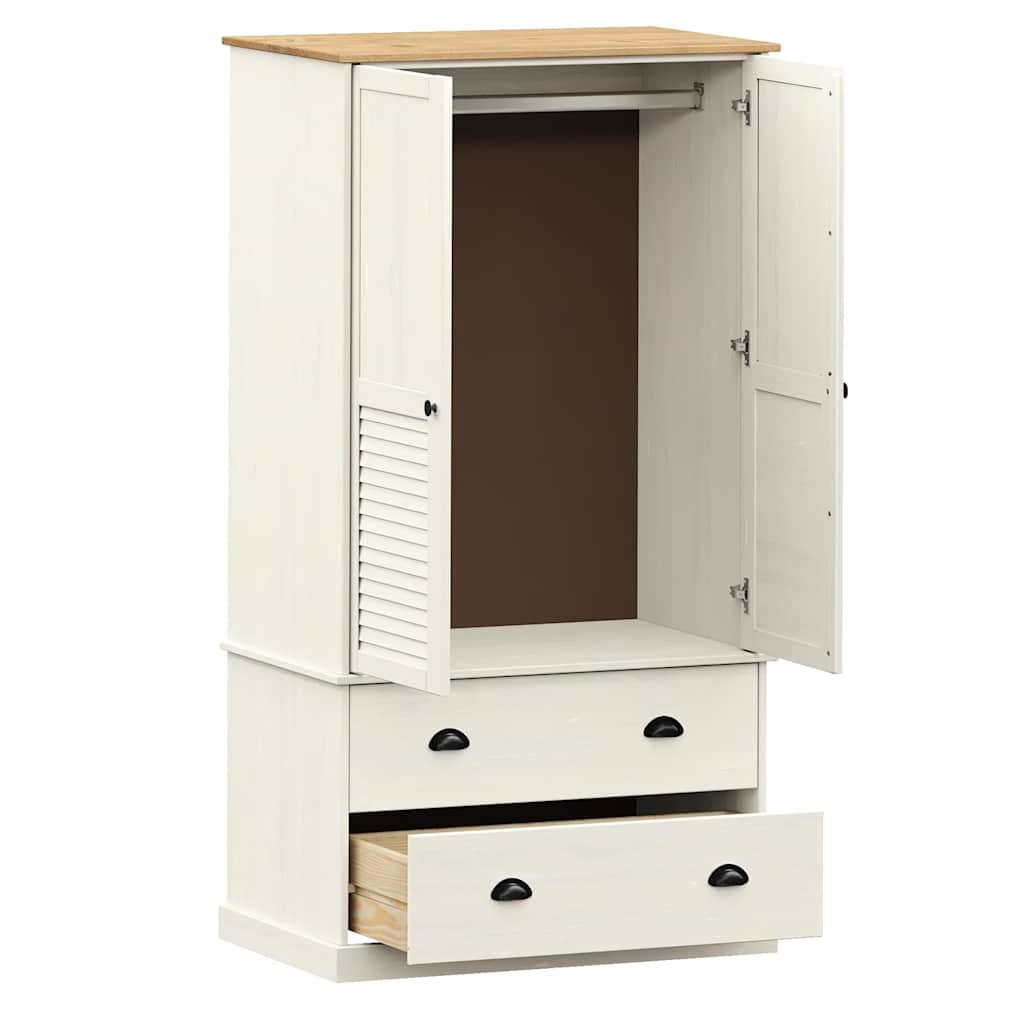 Ormar VIGO bijeli 90 x 55 x 170 cm od masivne borovine