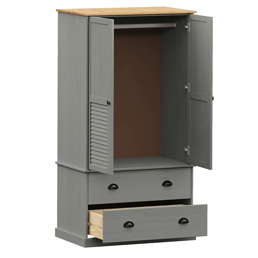 Ormar VIGO sivi 90 x 55 x 170 cm od masivne borovine