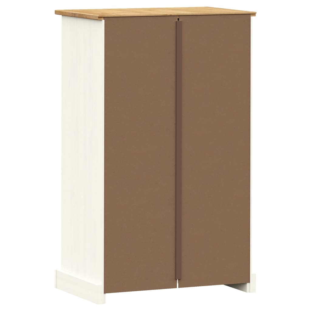 Ormarić za cipele VIGO bijeli 60x35x96 cm od masivne borovine