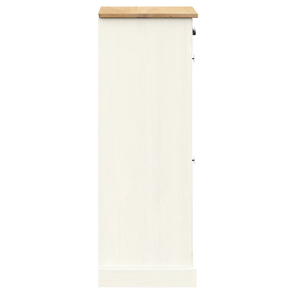 Ormarić za cipele VIGO 60x35x96 cm bijeli od masivne borovine