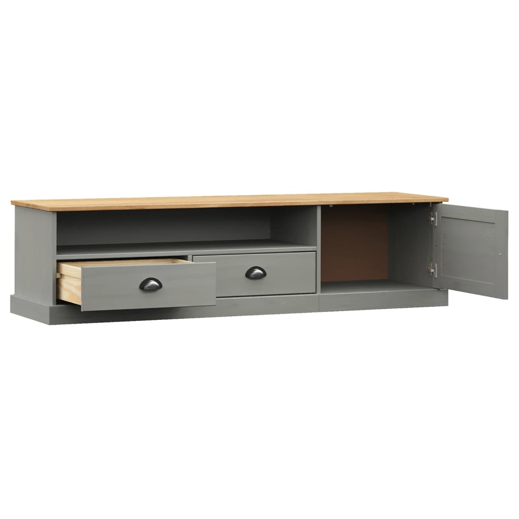 TV ormarić VIGO sivi 156 x 40 x 40 cm od masivne borovine