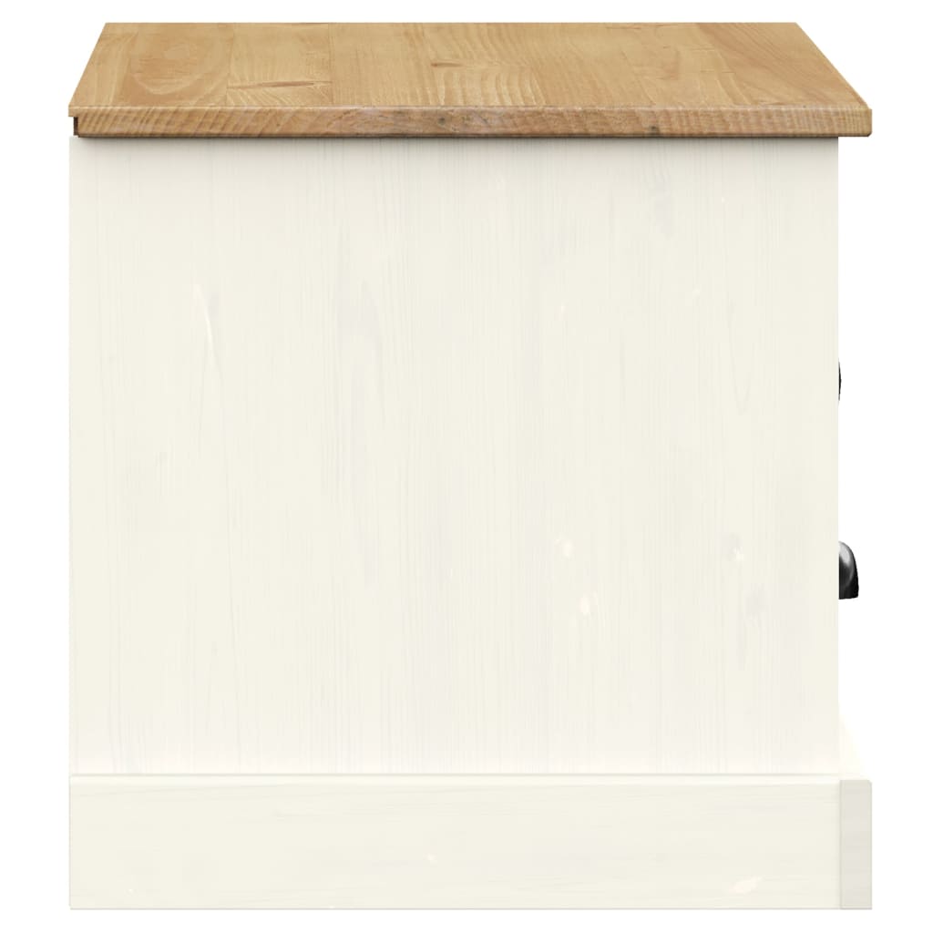 TV ormarić VIGO bijeli 106 x 40 x 40 cm od masivne borovine