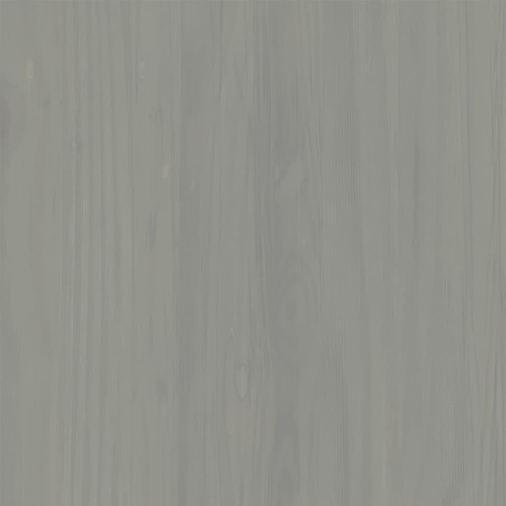 Regal za knjige VIGO sivi 90x35x114,5 cm od masivne borovine