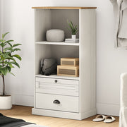 Regal za knjige VIGO bijeli 60x35x114,5 cm od masivne borovine