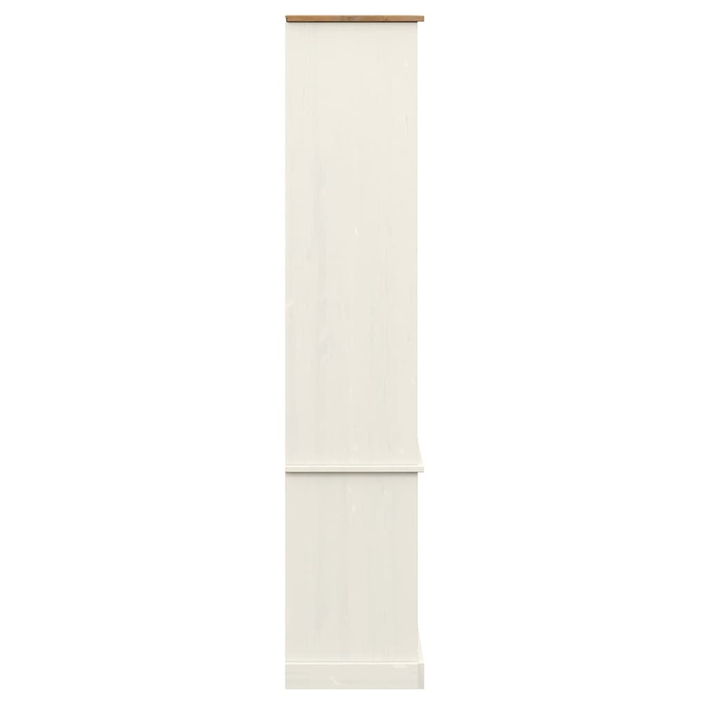 Vitrina sa staklom VIGO bijela 85x35x170 cm od masivne borovine